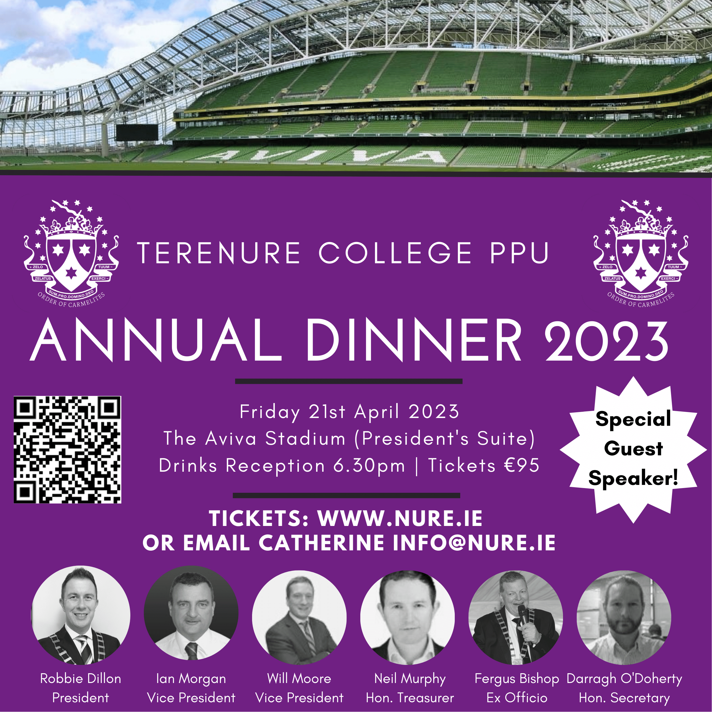 The PPU Annual Dinner Took Place on Friday 21st of April 2023 in the Aviva Stadium